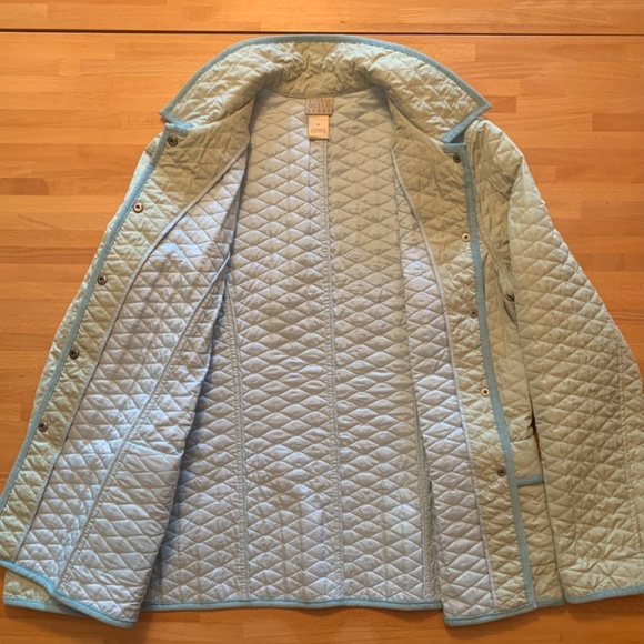 Sigrid Olsen Sport Pastel Green Lightweight Quilted Jacket size M - Picture 6 of 10